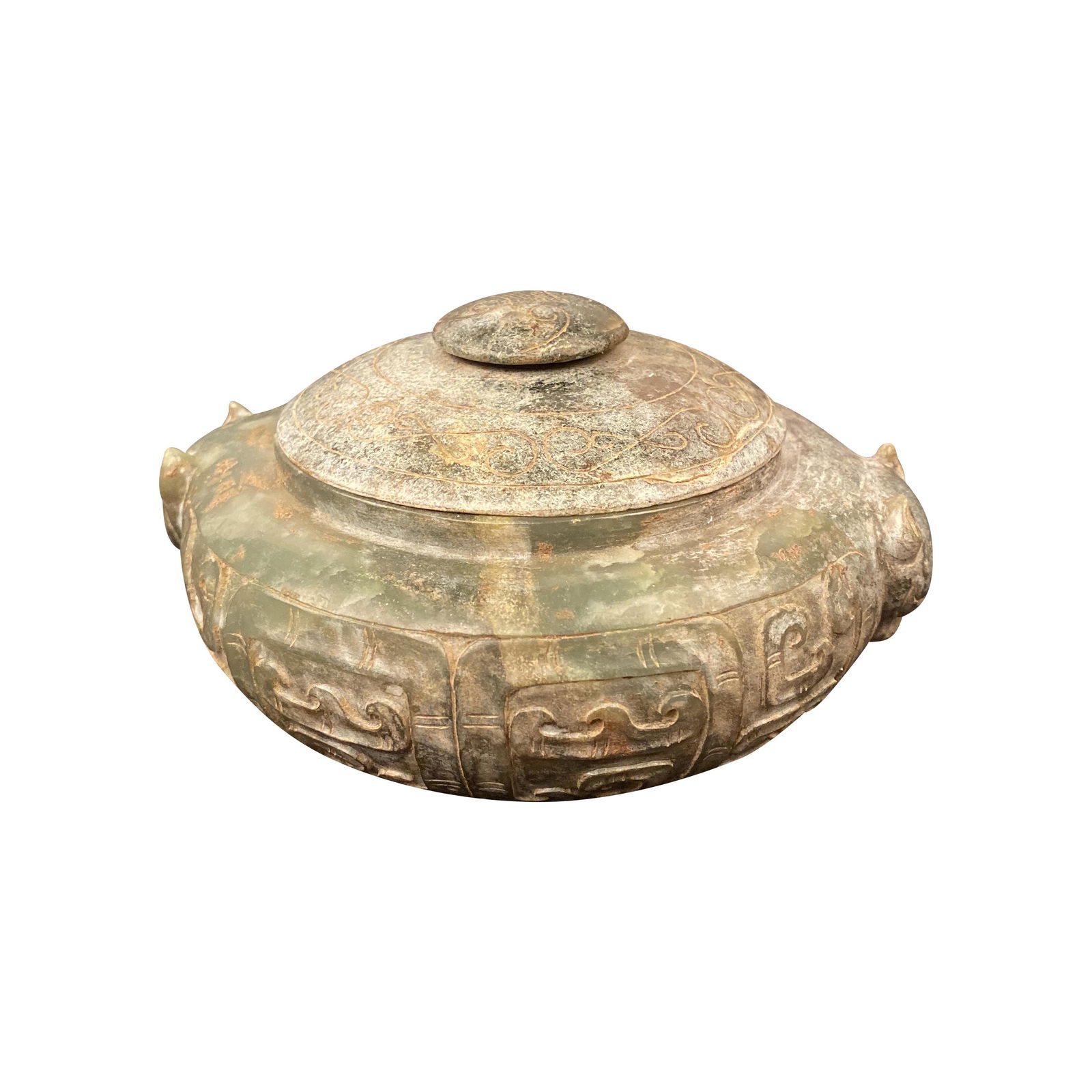 Chinese Archaic Jade Jar and Cover (1 of 7)