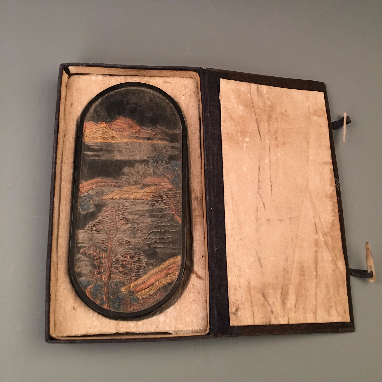 Chinese Old Ink Cake with Case 'Qianlong' Mark (1 of 8)