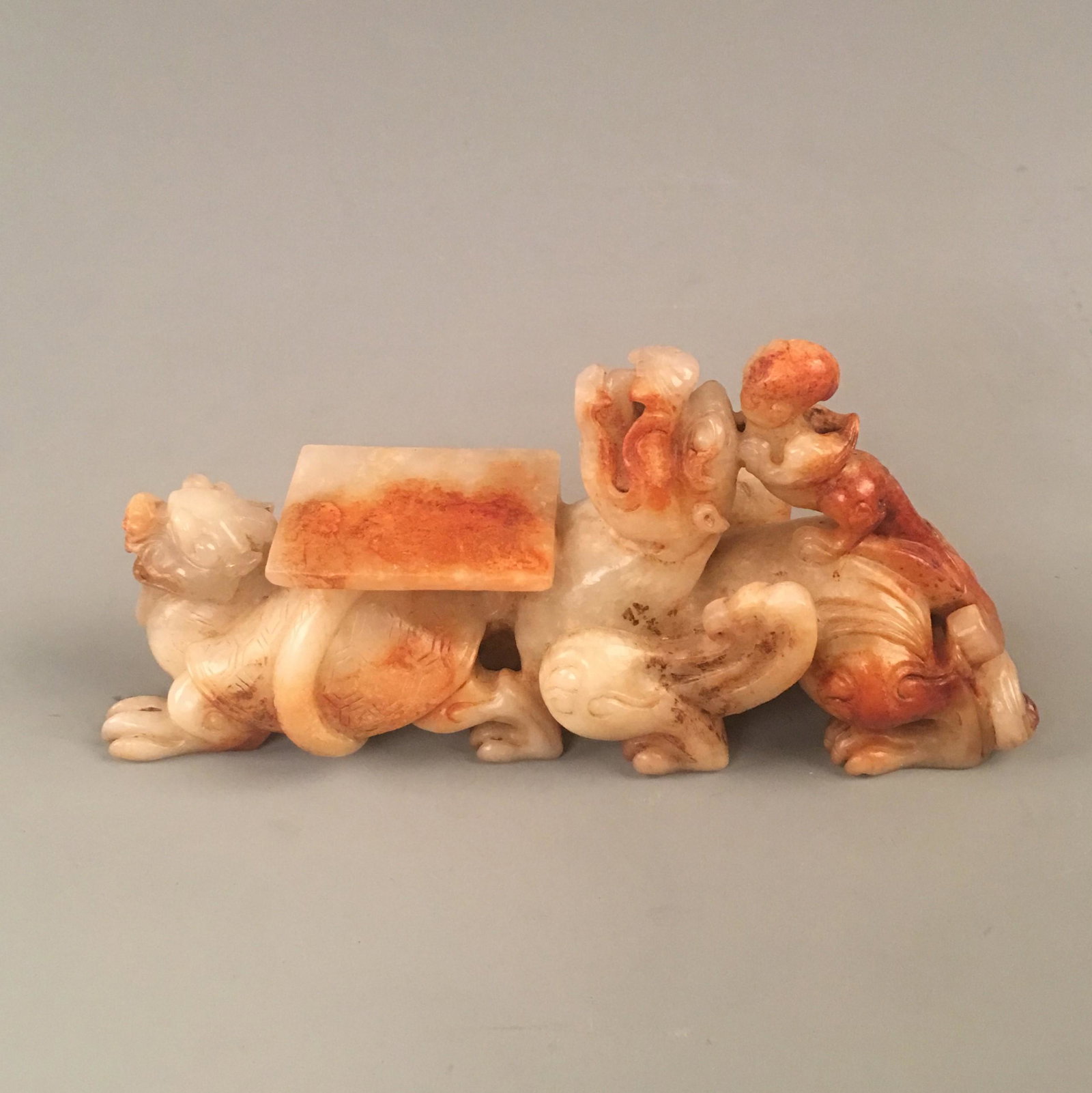 Chinese Archaic Jade Carving: Chinese Archaic Jade Carving 5-7/9'' H, 2-1/2'' W; 345 g Shipping: We are able to pack and ship this item to an address in the United States for $30.00 via UPS Ground or USPS Priority Mail. Tracking i