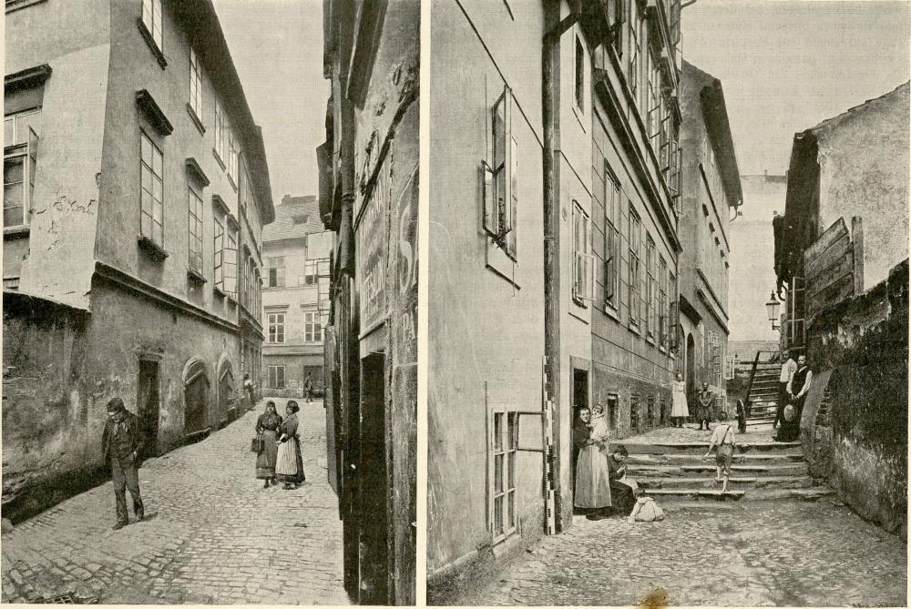 The Jewish ghetto in Prague. Prague, 1903 - Book with: Das Prager Ghetto - By Ignat Herrmann and Josef Teige. University of Prague Press, 1903. Czech. Rare documentation about the Jewish Quarter in Prague with many photographs of the Jewish buildings in t