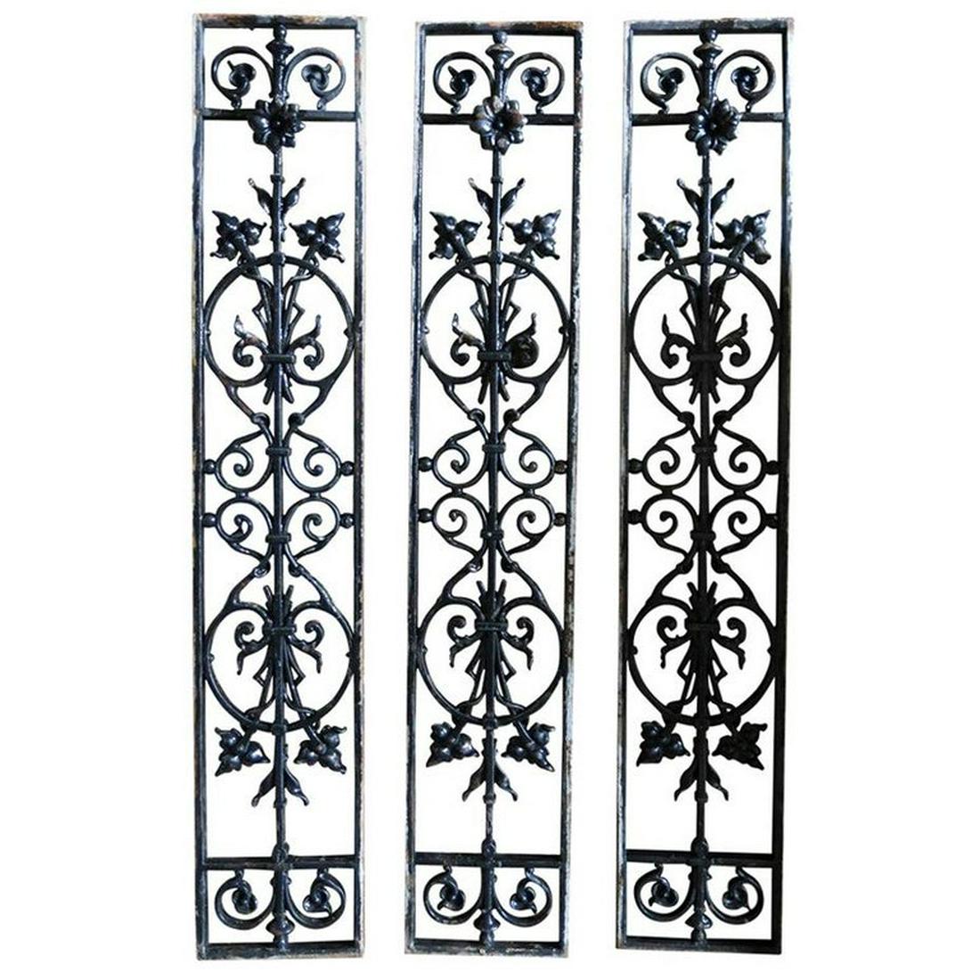 French antique Windows / Gates flowers in Iron 19th C (1 of 10)