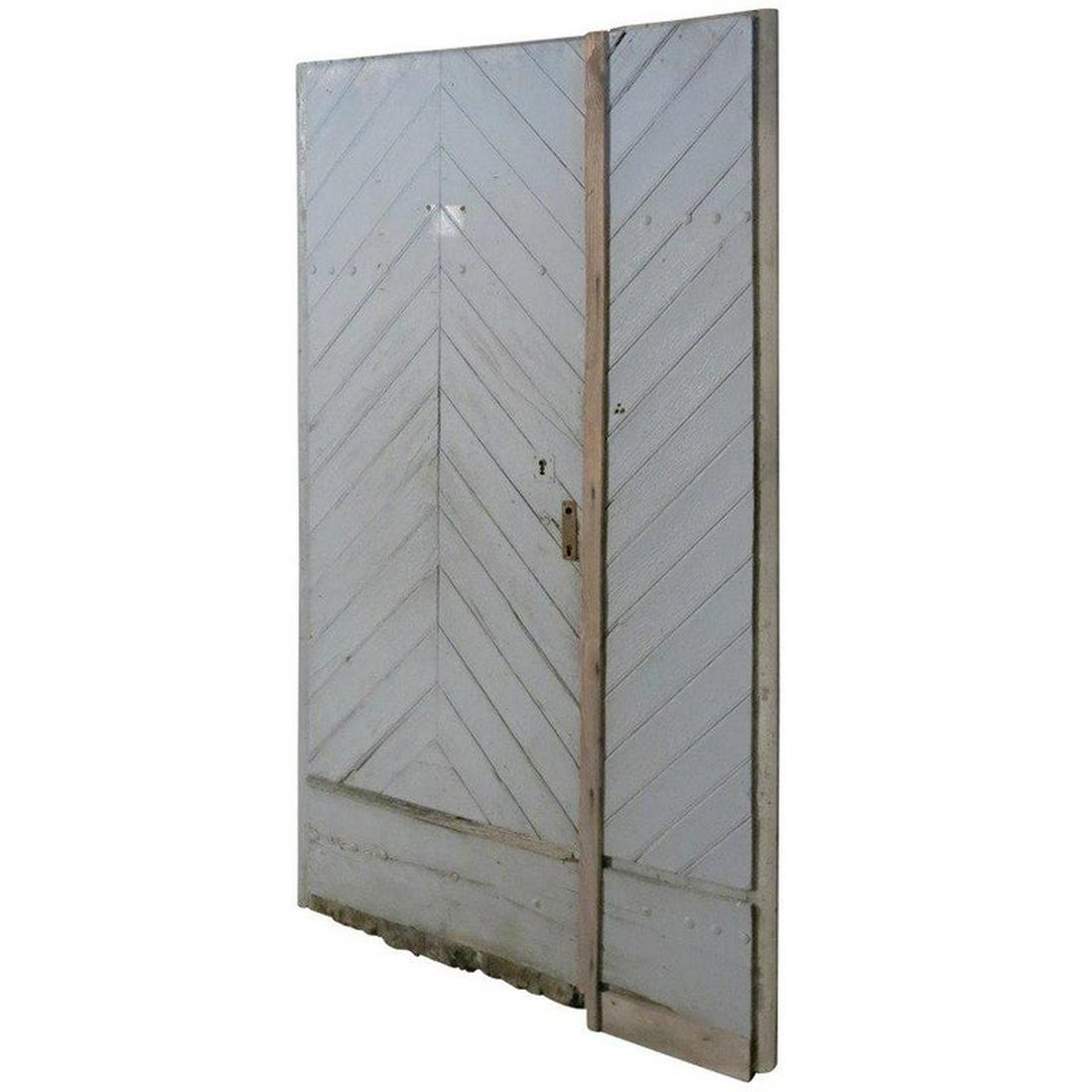 French Countryside Farmhouse Entrance Door Wood 19thC (1 of 10)