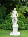 French statue Adam in Stone with pedestal from France