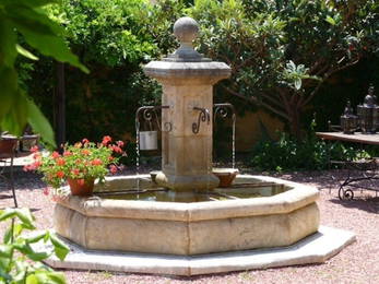 French Limestone Fountain Hand-carving, Provence France