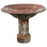 French antique birds bath fountain in iron 19thC France