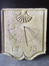 Sundial French Antique Limestone France 20th Century