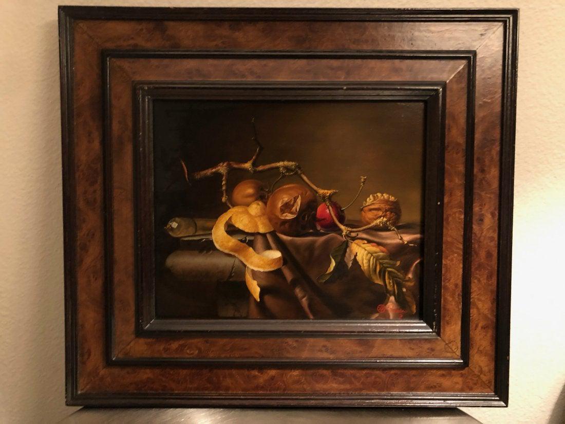 French Antique Painting "Poidevin" Paris, France 19th C (1 of 8)