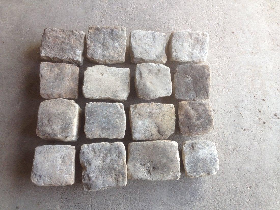 1 French antique cobble stone 17th century from France (1 of 5)