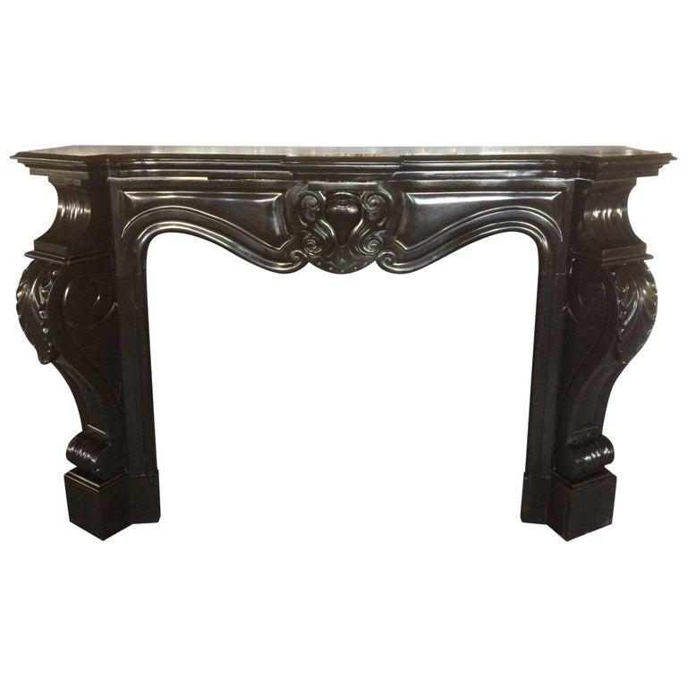 For Auction French Antique Marble Fireplace Louis Xiv Period 18th