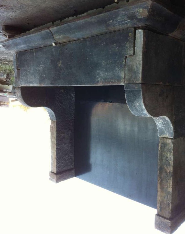 French Antique Stone Fireplace 17th Century France (1 of 9)