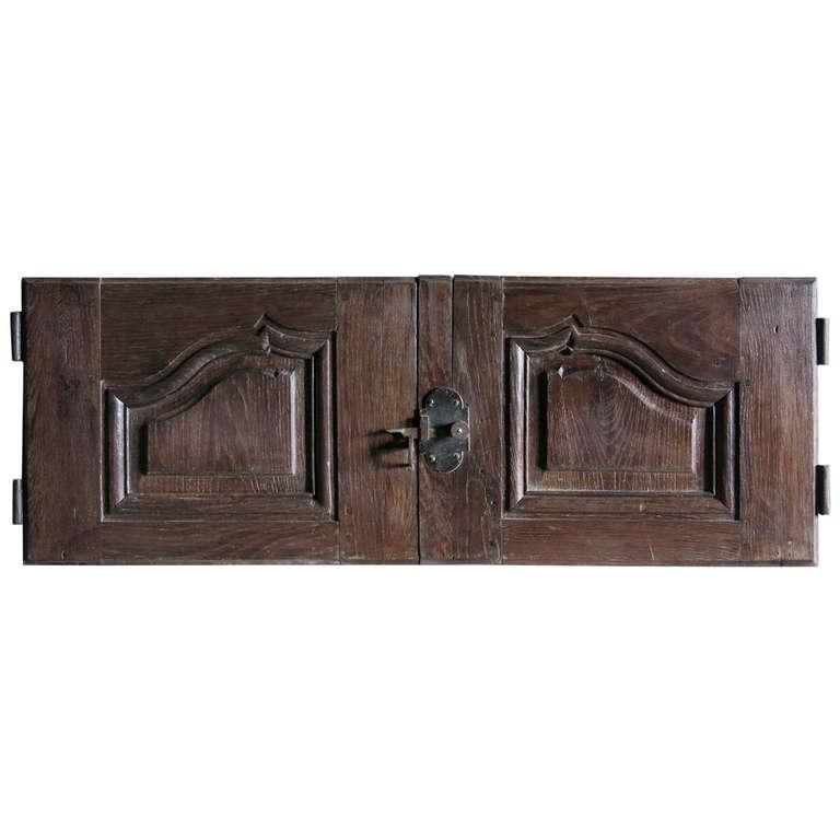 French Louis XV (PAIR) antique Cupboard wood oak 18thC (1 of 9)