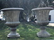 French large urns pair cast stone from Provence France