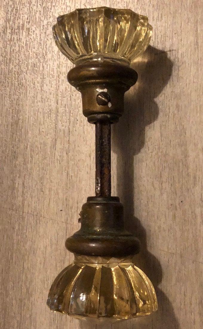 French antique door handle cristal glass style 19th C (1 of 6)