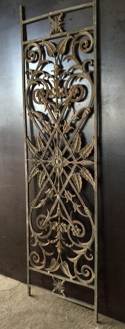 French antique igate flowers iron 19th century France (1 of 11)