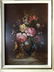 Art work painting signed, wood frame, original, France - 2
