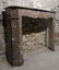 French antique marble fireplace Pompadour 19th Century - 4