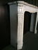 French Antique White Marble Fireplace Louis XV Style - 2