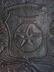 French antique Star fireback in cast iron 18th Century - 6
