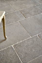 1600sqf French limestone antique finishing floors Paris