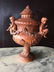 Large French style angels urn terra cotta France - 11