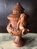 Large French style angels urn terra cotta France