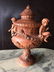 Large French style angels urn terra cotta France - 6