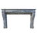 French Antique Marble Fireplace bleu turquin 19thC