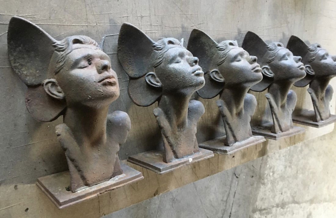 5 French antique angels statues 19th C Paris (1 of 9)