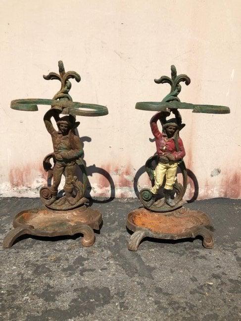 2 French antique umbrellas stands 19th C Paris (1 of 8)