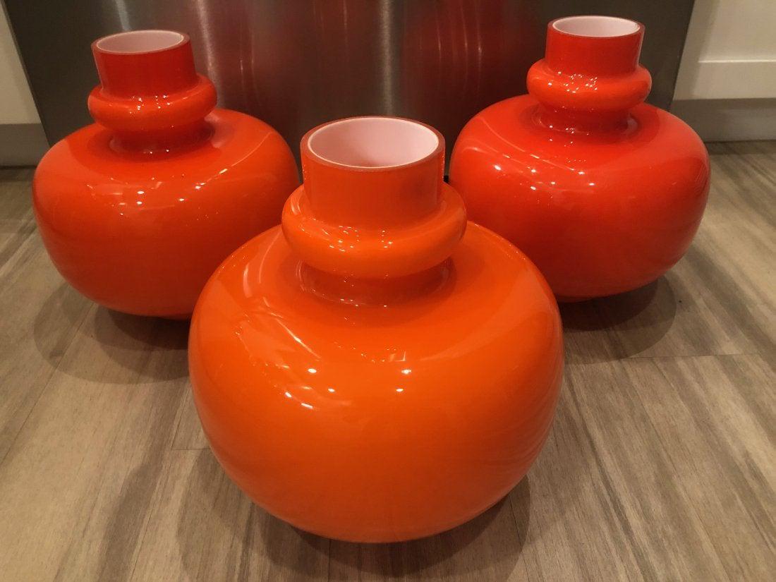 3 French modern vintage lighting glasses 1900s (1 of 14)