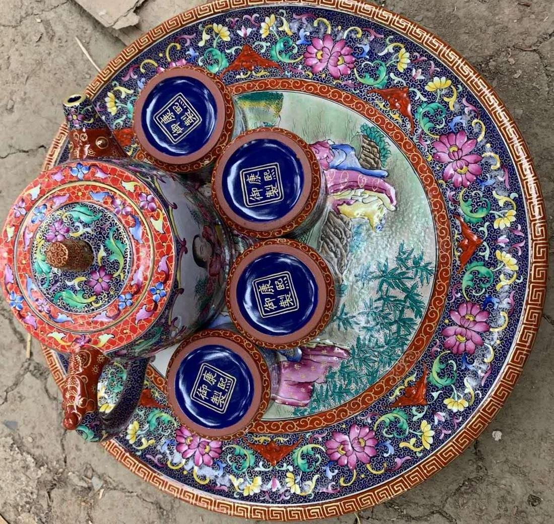 Rare Qing Dys Kangxi Imperial Made Colourful Porcelain (1 of 8)