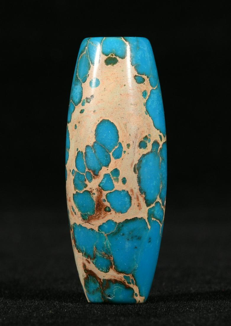 Old Collection Turquoise beads, the crane, carved by hand (1 of 8)