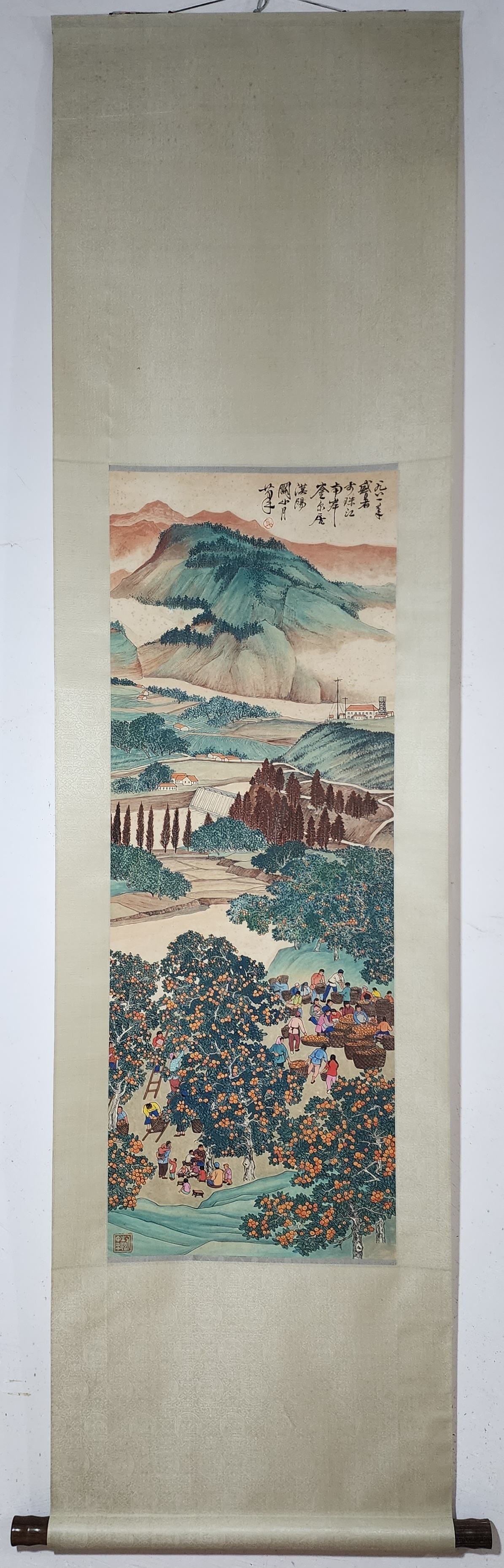 Guanshan Moon Harvest Figure standing shaft (1 of 9)