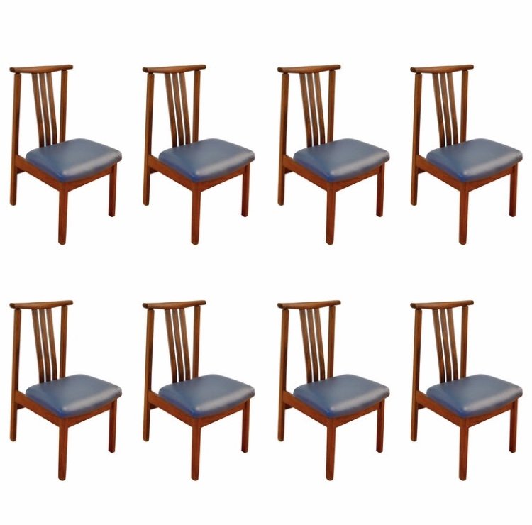 Mid Century Teak Dining Chairs (1 of 4)