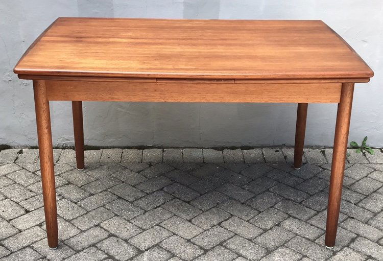 Mid Century Expandable Teak Dining Table, Denmark (1 of 5)