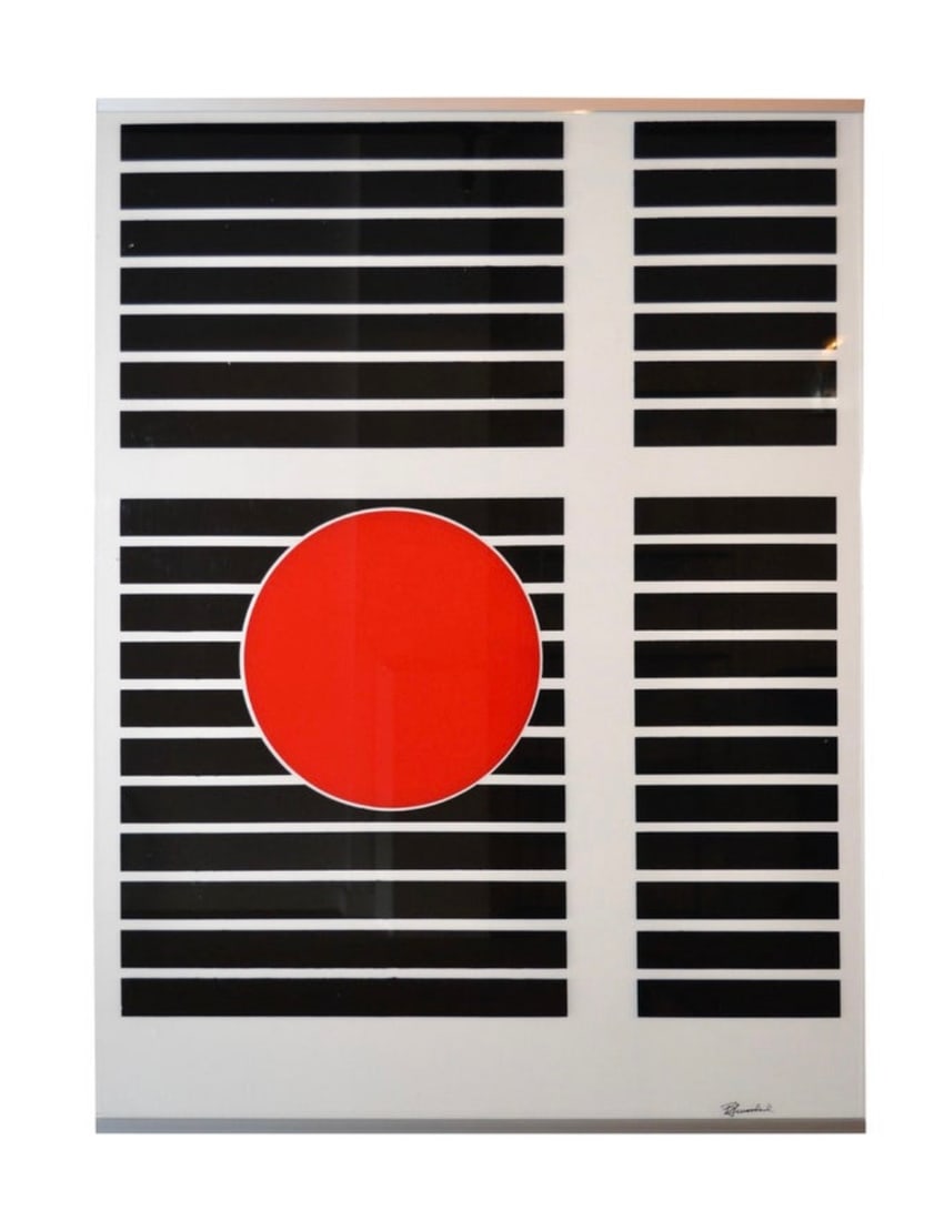 Mid Century Modern Geometric Pop Art Print on Plexiglass (1 of 6)