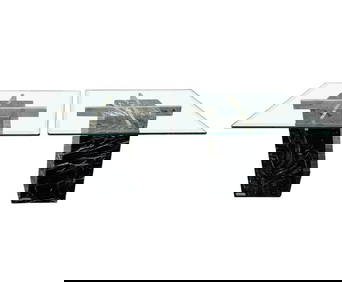 Pair of Mid Century Modern Black Marble Base Side Tables by Artedi, Italy (1 of 5)