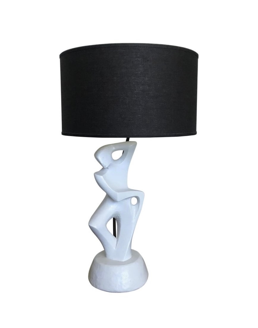 Mid Century Modern Marianna von Allesch Cubism Figurative Male Table Lamp, 1950s (1 of 7)