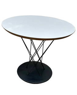 Mid Century Modern Isamu Noguchi Cyclone Side Table Model 87 for Knoll: Mid Century Modern Isamu Noguchi Cyclone side table, Model 87 circa 1970 for Knoll International. Original condition, professionally cleaned. Height: 20 in (50.8 cm)Diameter: 23.75 in (60.33 cm)