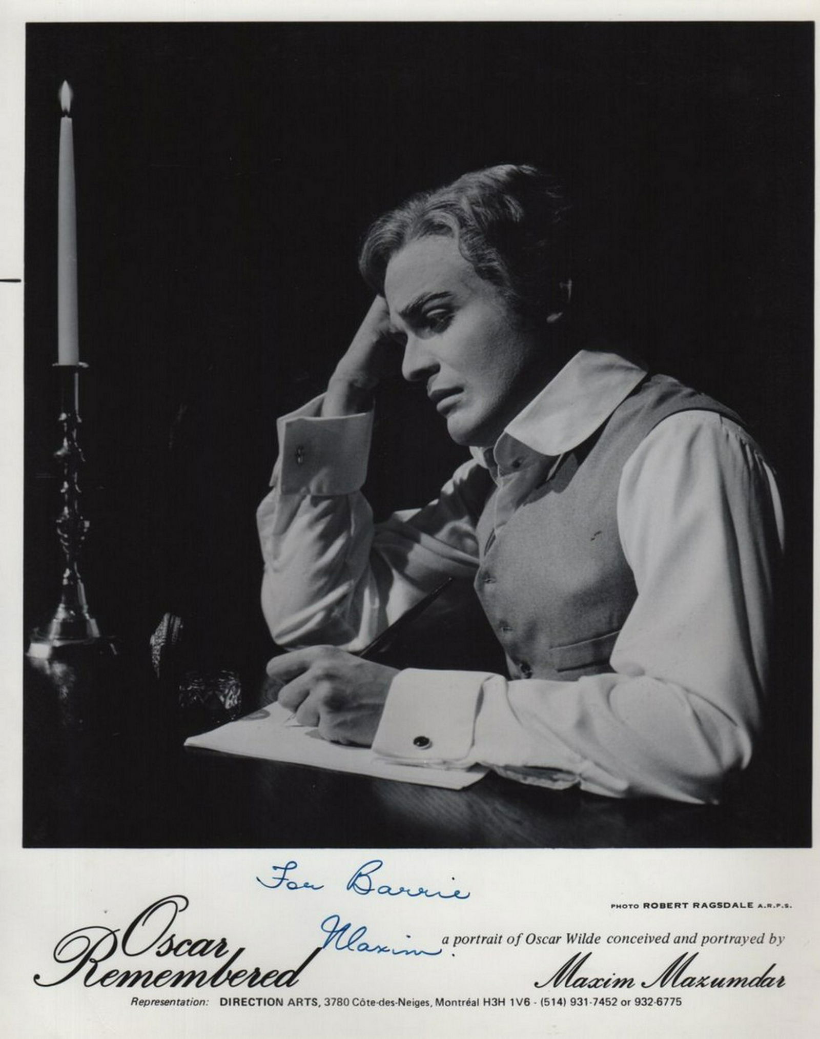 MAZUMDAR MAXIM: (1952-1988) Indo-Canadian Playwright (1 of 2)