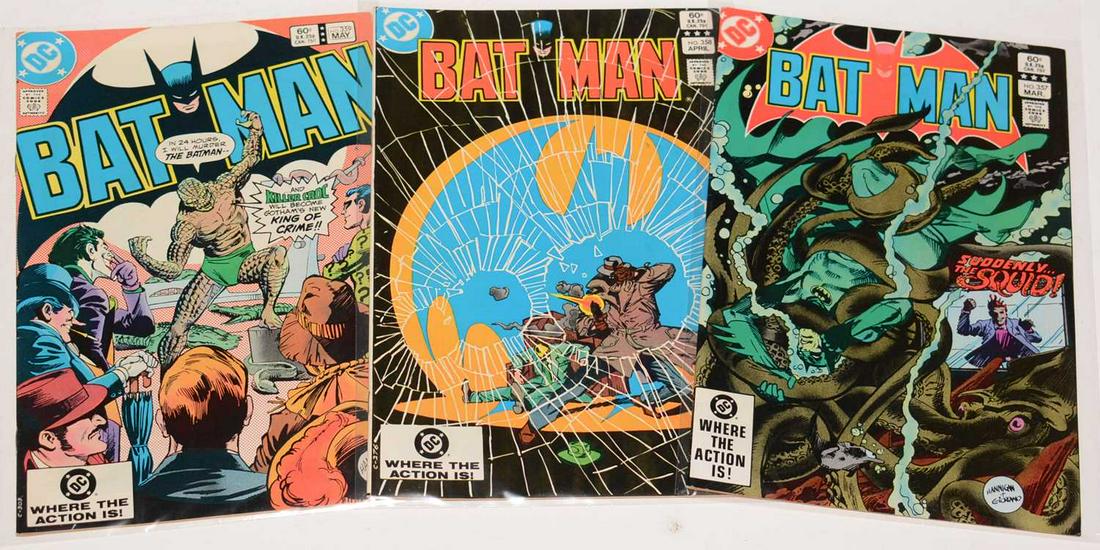 DC Comics: Batman No's 357, 358, and 359.