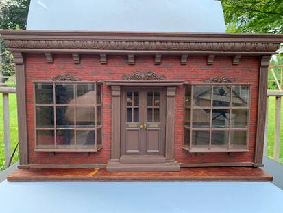 Double Window Roombox Similar to Kupjack: This Roombox is from a high end collection and were told it was an early Kupjack Roombox. One was sold very similar and had the signature on the bottom left portion of the Roombox, but this one is not