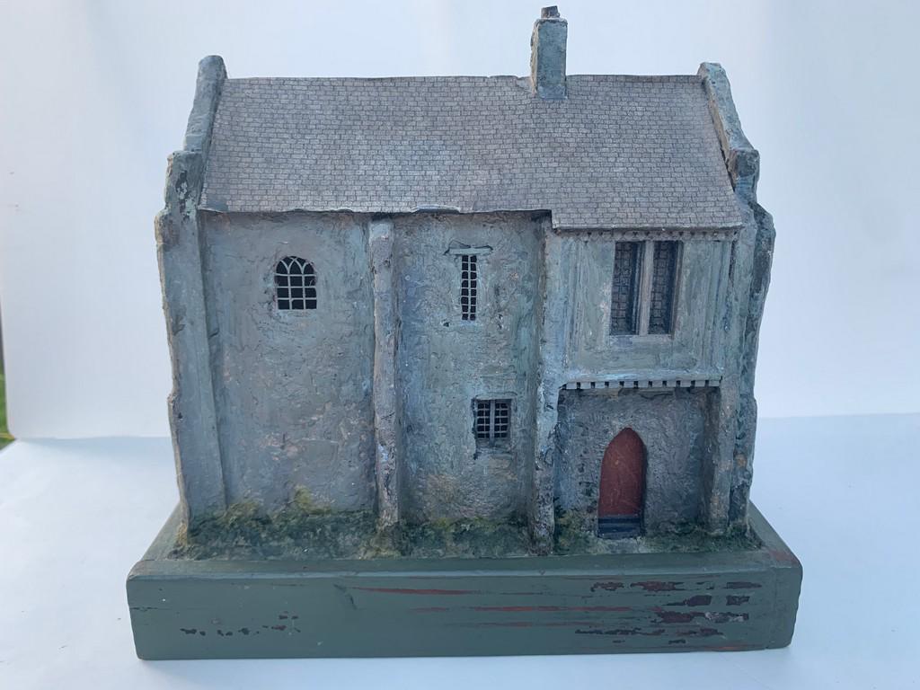 Artisan Made Castle - Hand Crafted 1/4" Scale: This is a hand crafted tall castle by an artist in Pennsylvania. He made Castles and is now retired. Cannot open, and is for display.