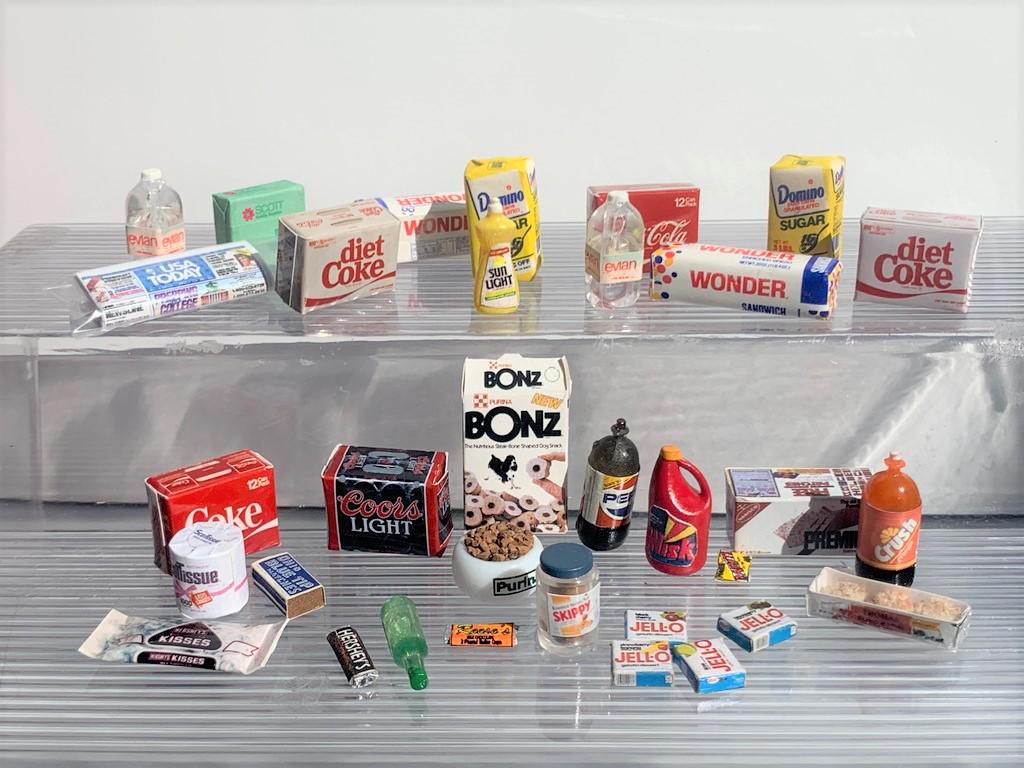 Name Brands Foods Lot - Assorted Packaged Food: This is a lot of assorted packaged foods that are mostly Name Brands. The lot has just over 30 items, (33) in different shapes and sizes. All 1:12 scale. There's soda, dog bones, toilet paper, marshma