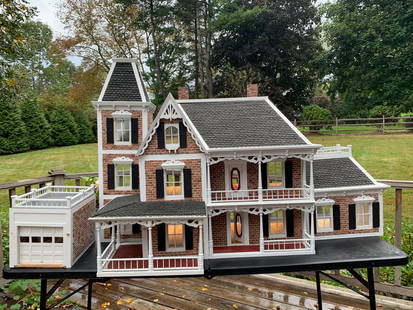 First Lady Dollhouse By Real Good Toys: This is the First Lady Dollhouse. Original dollhouse was present to First Lady Rosalyn Carter. This dollhouse was one of 250 limited edition dollhouses made by Real Good Toys. The house is big with ad