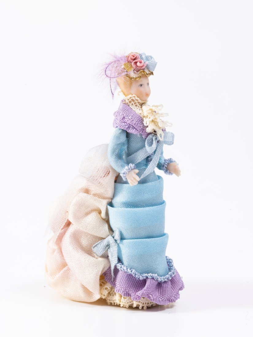 Handmade 1/2" or Half Scale Porcelain Doll by Blythe Snodgrass 1983 (1 of 7)