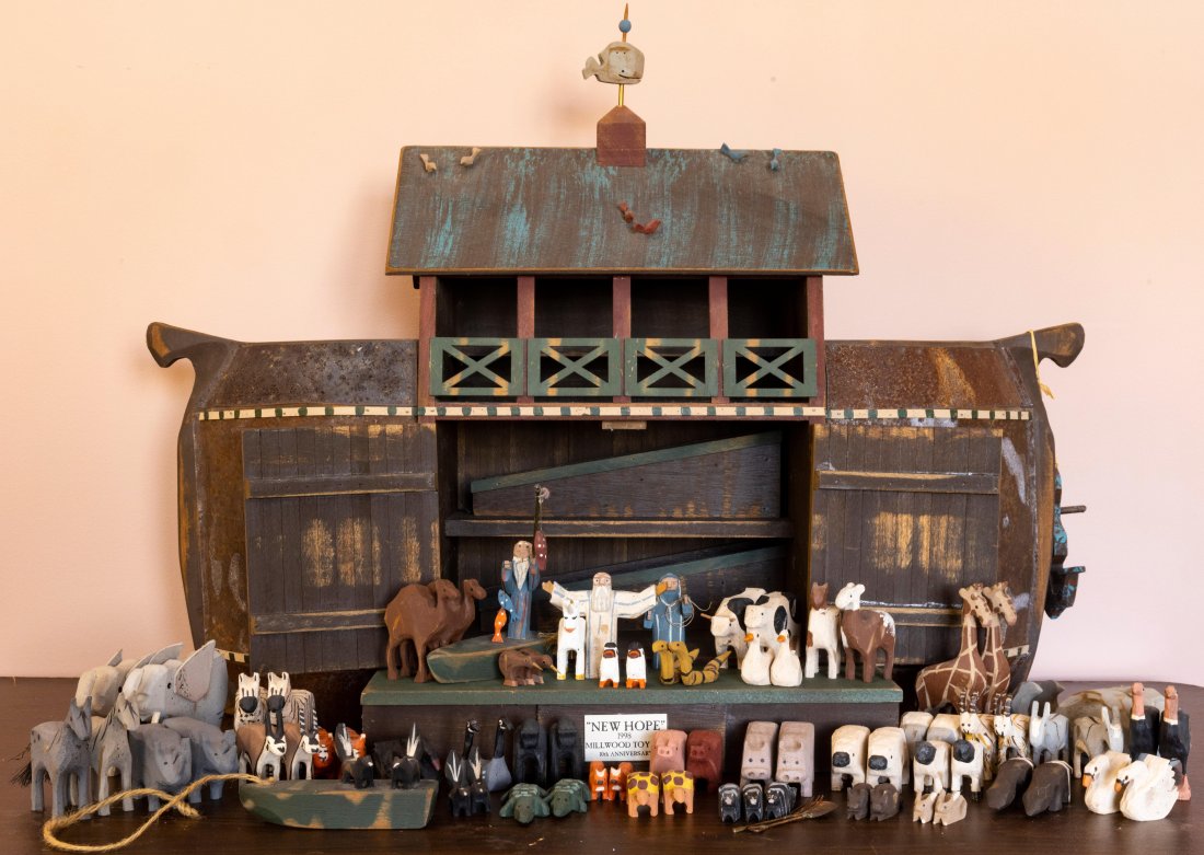 Noah's Ark - "New Hope" by Millwood Toy Co. (1998) - handmade and signed by Barry Grosscup and (1 of 15)