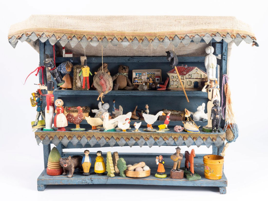 Vintage Fully Decorated German Market Stand (1 of 13)