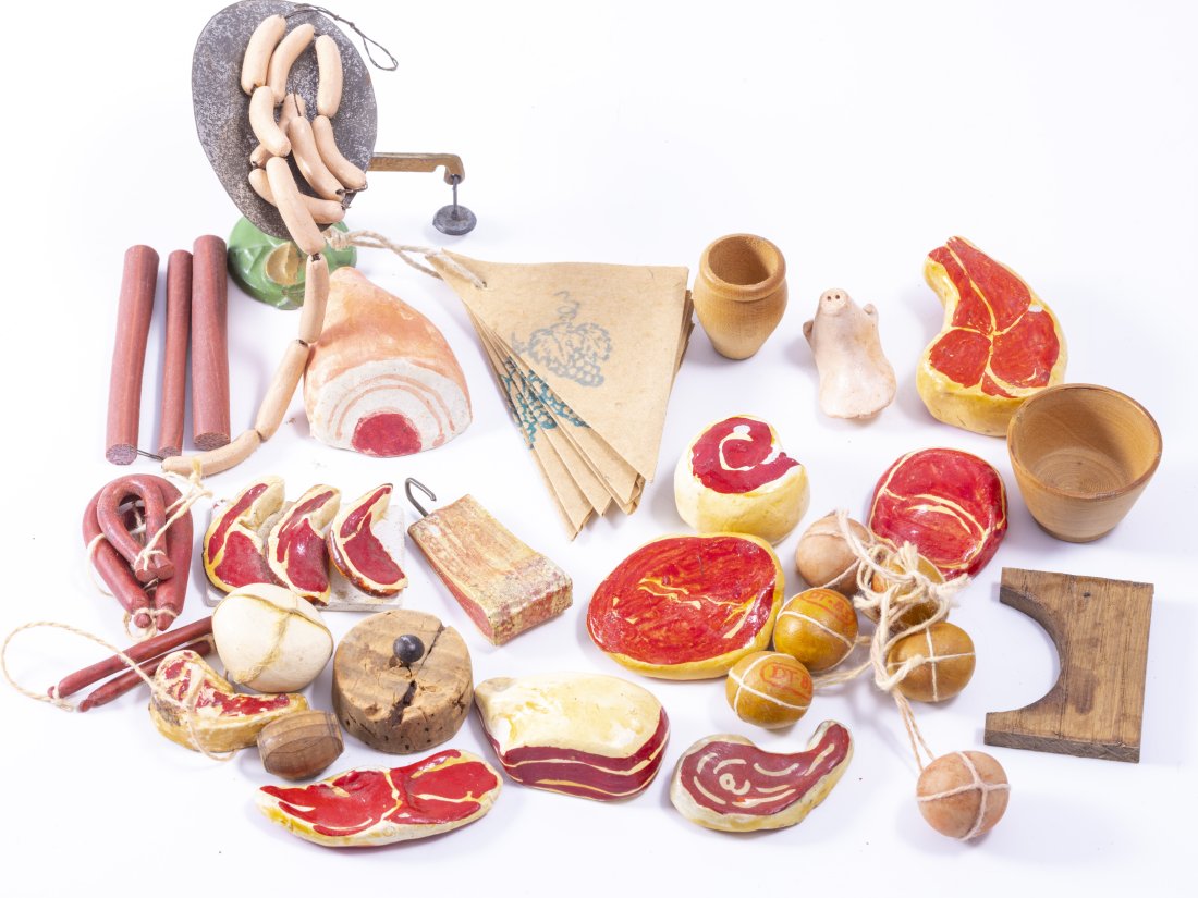 30 Pc Butcher's Shop Assortment Meats and Cheeses - Doll Scale or 1:10 Scale (1 of 10)