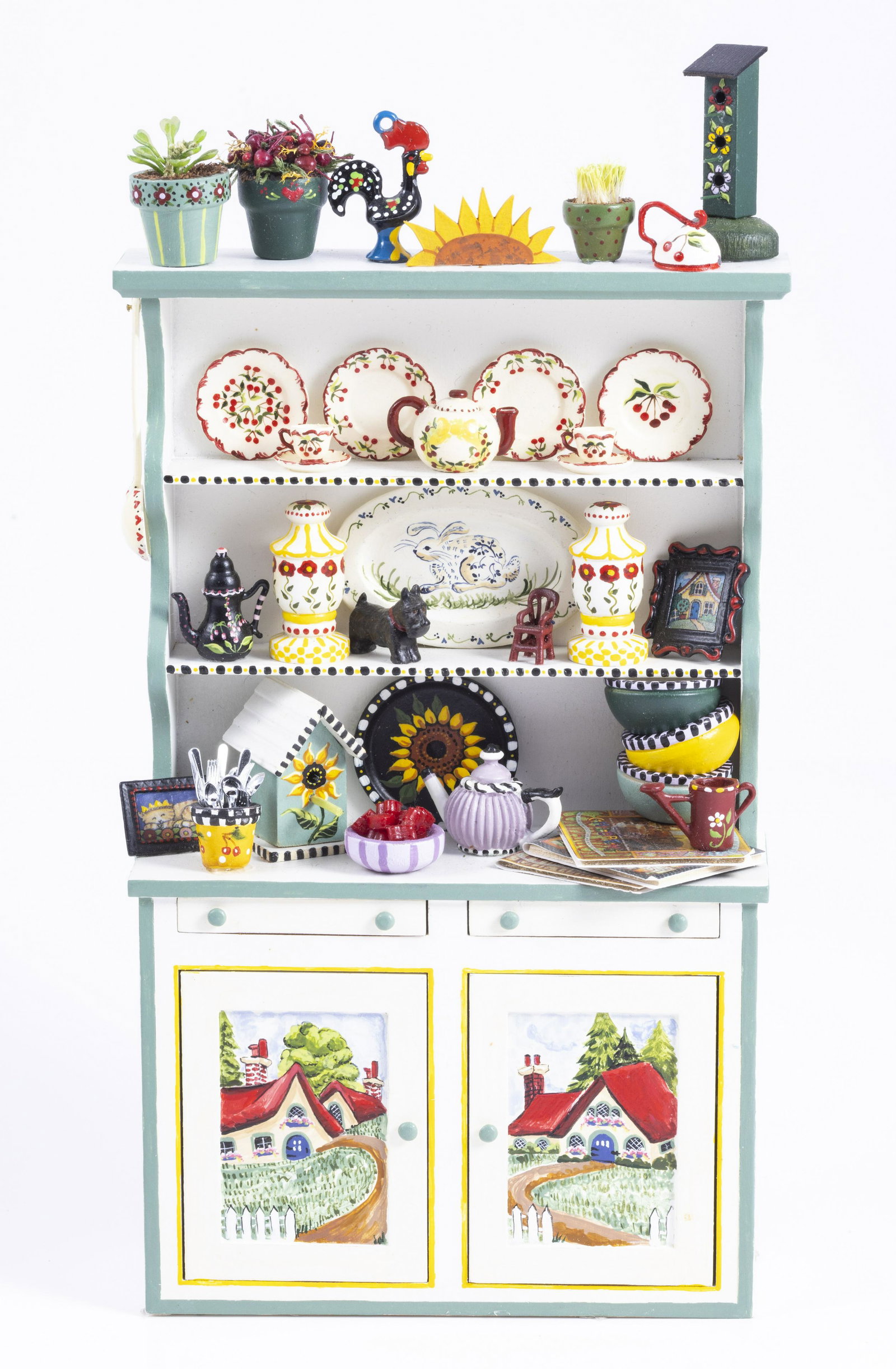 Karen Markland #1 Signed and Decorated Kitchen Cupboard (1 of 10)